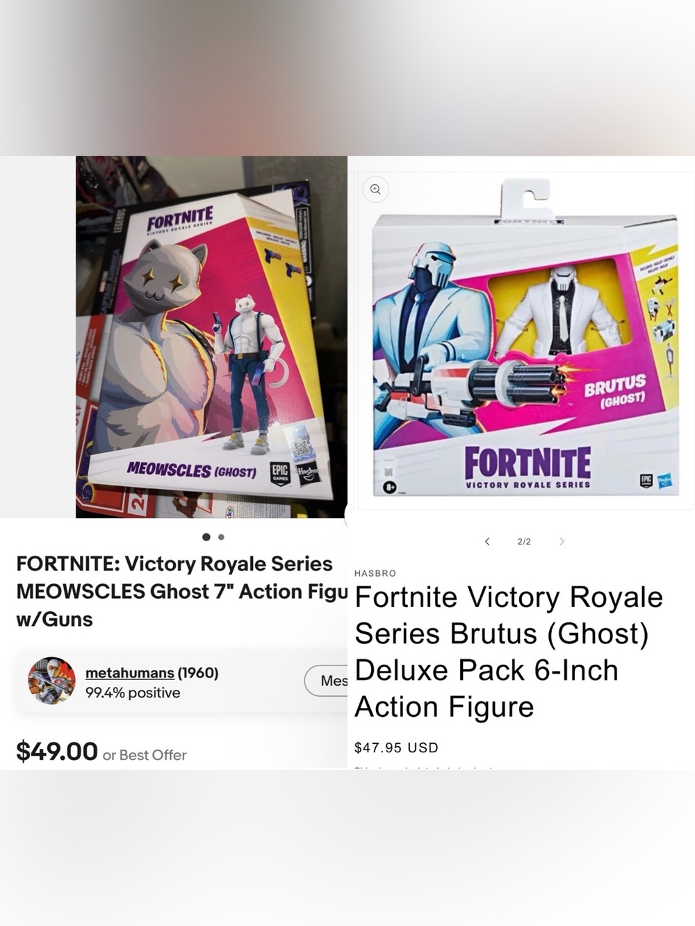 2 (Unboxed) 6IN. FORTNITE VICTORY ROYALE SERIES FIGURES— BRUTUS & MEOWSCLES - Picture 3 of 16
